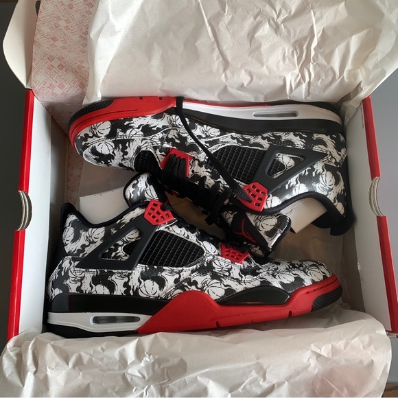 Air Jordan 4 Retro "Singles Day/Tattoo" sneakers NEW size 14 mens shoes - Picture 3 of 8